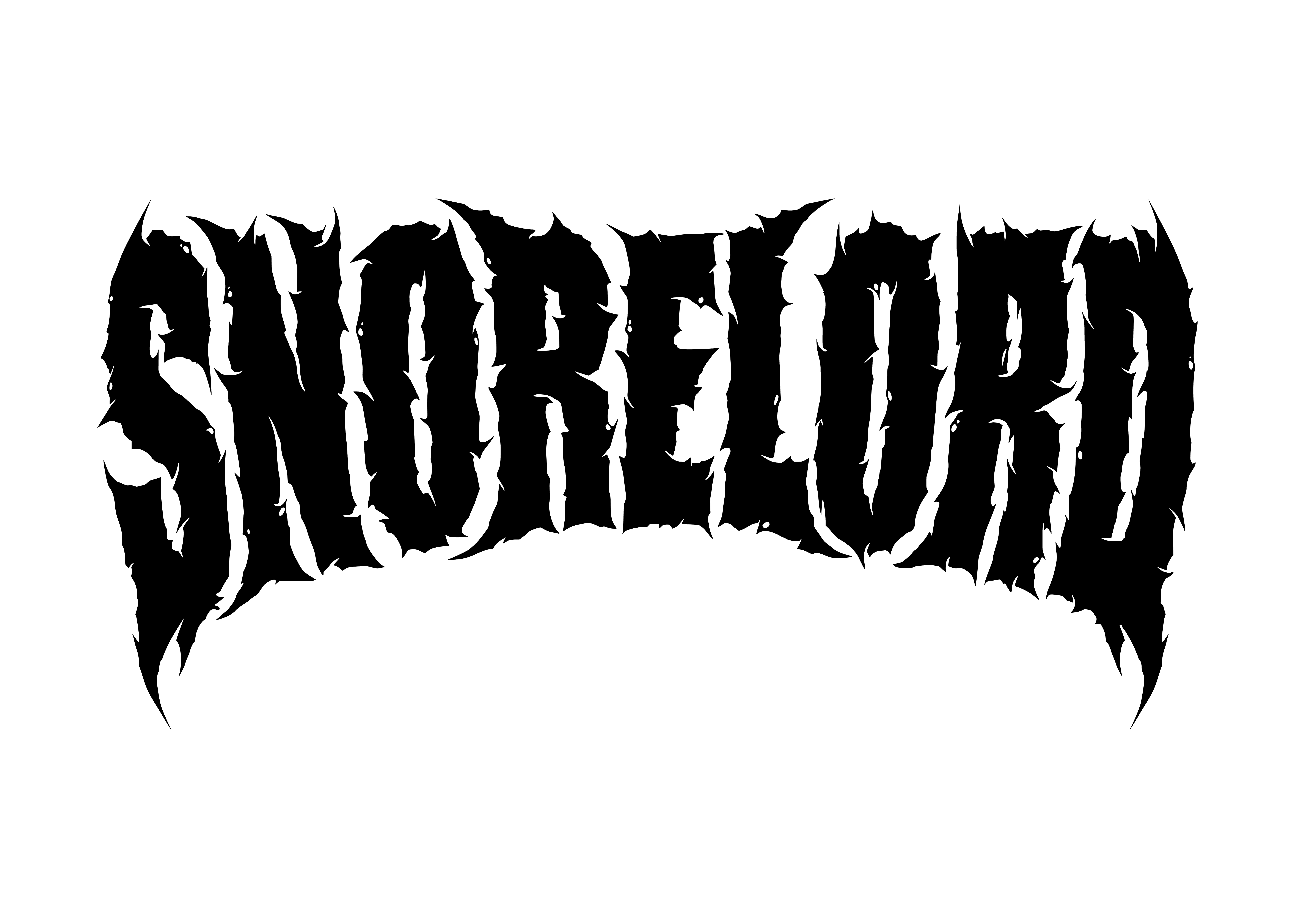 black logo which reads snorelord